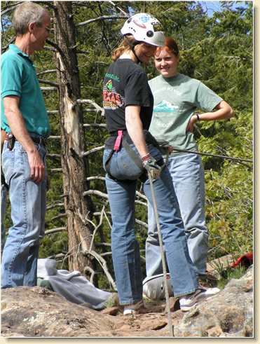 Lanita Medina ready to rappel