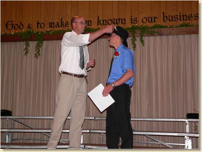 Jerry Harris graduating Daniel Adams