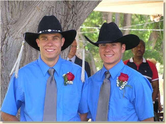 Daniel Adams & Kyle Woodruff in unique graduation attire