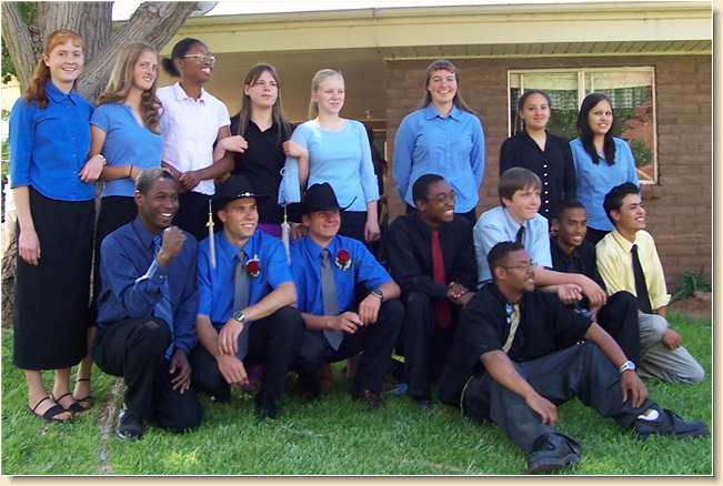 Daniel & Kyle with DayStar Academy classmates