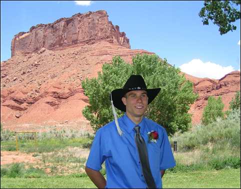 Daniel Adams in graduation attire at DayStar Academy