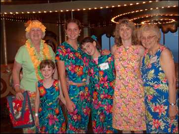 Virginia Plummer, Medina gals & Betty Adams on cruise ship