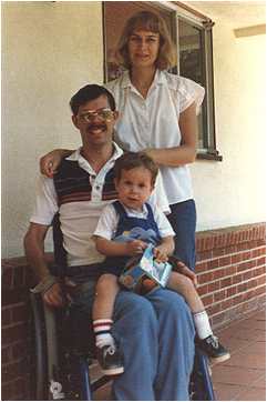 Fred, Diana & Daniel Adams in 1987