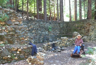 Hotel Bret Harte stonework at Deer View ruins
