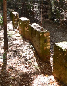 Hotel Bret Harte foundation columns at Deer View
